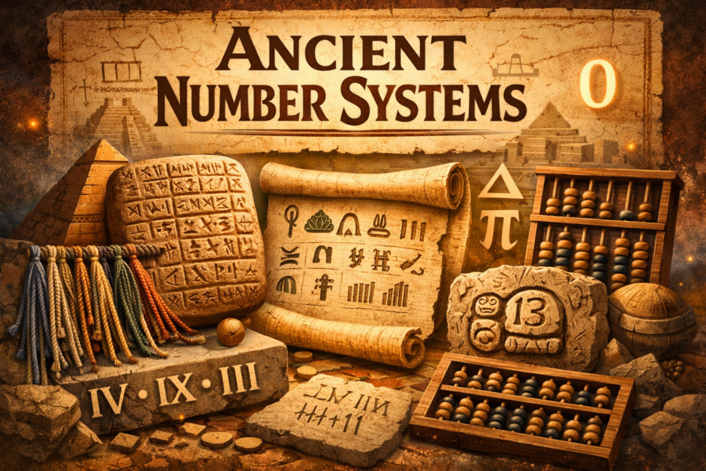 Ancient number systems from ancient global cultures