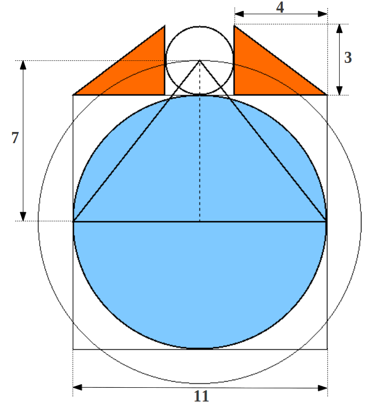 Earth Moon 345 Triangle