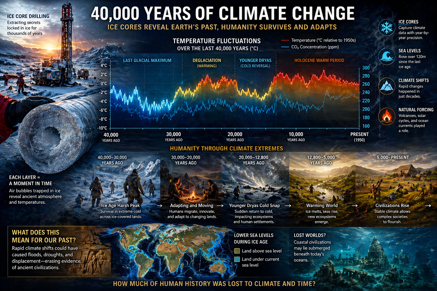 Climate History of the Last 40.000 Years