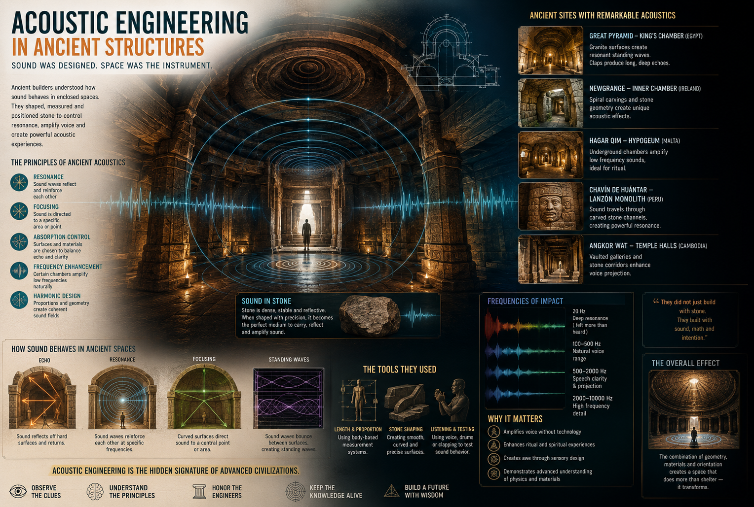 Acoustic Engineering Ancient Structures