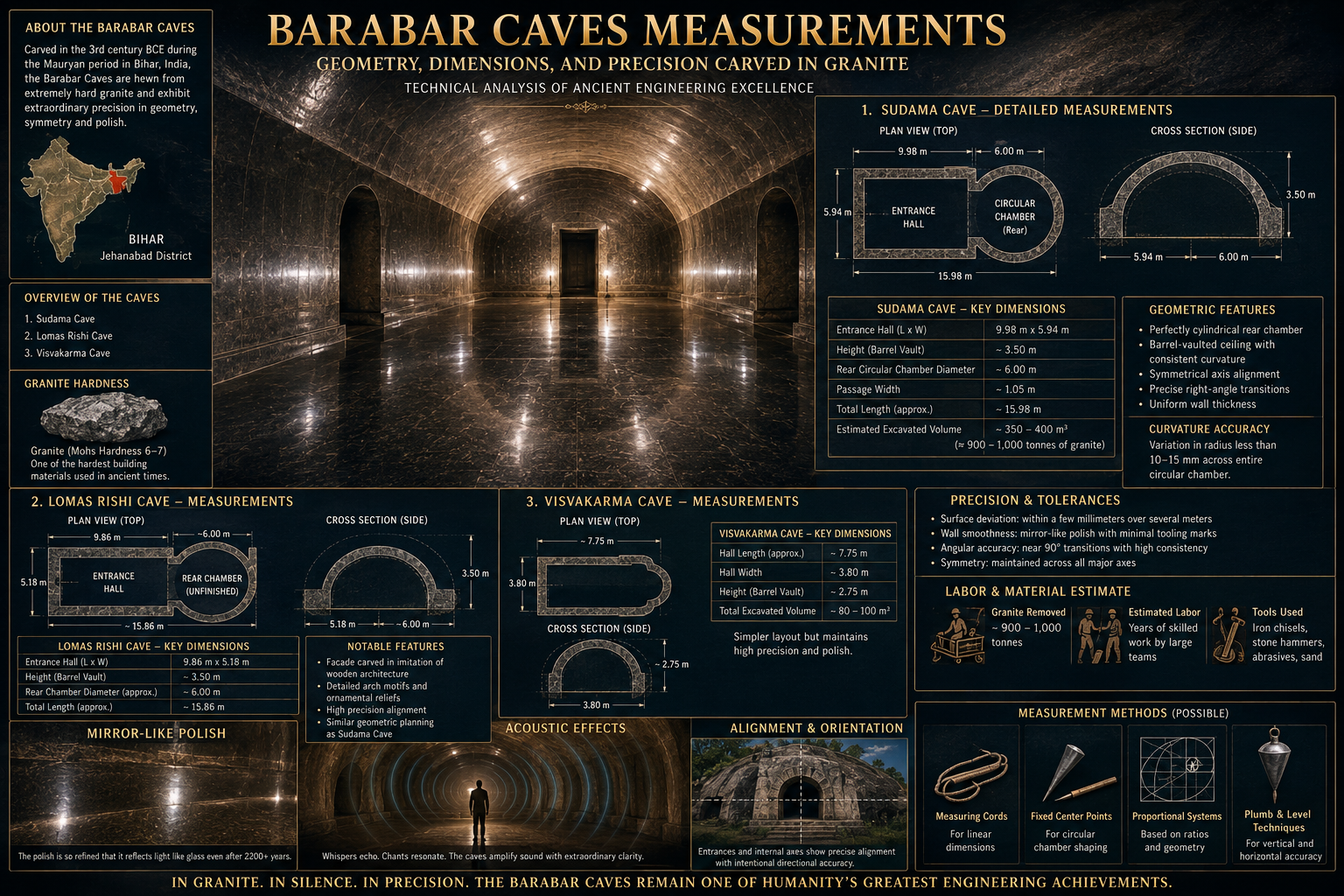 Barabar Caves Measurements