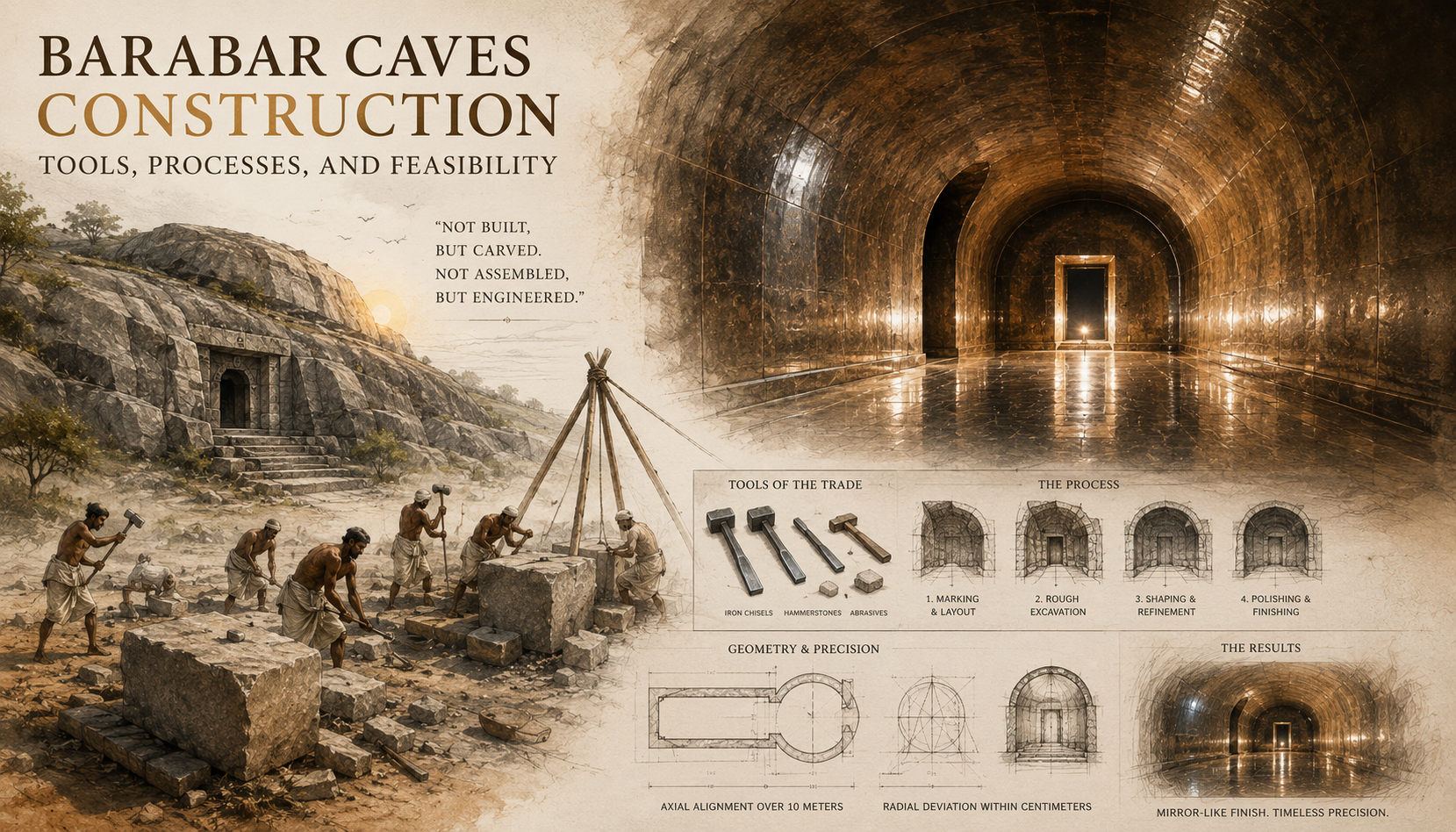 Barabar Caves Construction